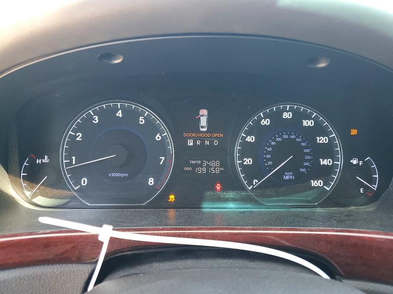 2013 Hyundai Equus VIN KMHGH4JH0DU072409 COPART salvage auction — MINOR DENT/SCRATCHES, Ca - Salvage Certificate, sold $925 on 2026-07-20 (photo 9)