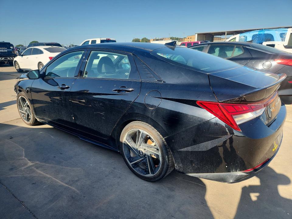 2023 Hyundai Elantra VIN KMHLR4AF2PU587491 COPART salvage auction — FRONT END, Tx - Certificate Of Title (P), sold $7,300 on 2026-07-20 (photo 2)
