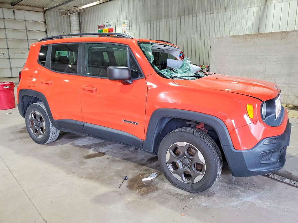 2017 Jeep Renegade VIN ZACCJBAB3HPG19042 COPART salvage auction — SIDE, PA - CERTIFICATE OF SALVAGE, sold $825 on 2026-08-10 (photo 4)