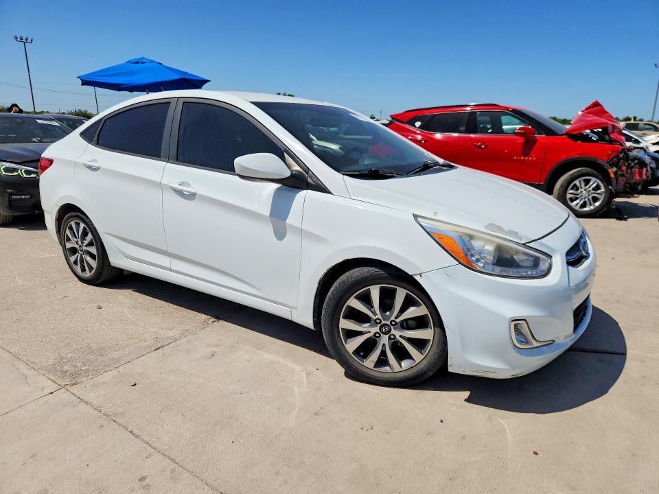2016 Hyundai Accent VIN KMHCU4AE8GU117178 COPART salvage auction — MINOR DENT/SCRATCHES, Tx - Certificate Of Title, sold $925 on 2026-07-16 (photo 4)
