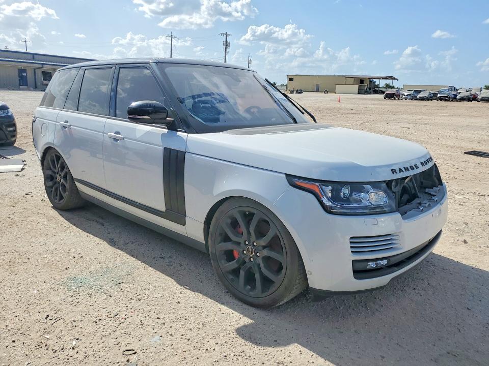 2017 Land rover RANGE ROVER VIN SALGS2FV8HA352619 COPART salvage auction — FRONT END, Tx - Certificate Of Title, sold $7,600 on 2026-07-23 (photo 4)