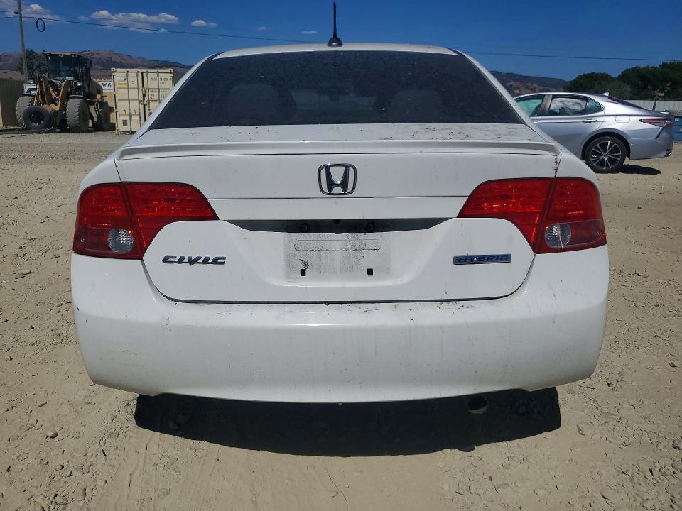2008 Honda Civic hybrid VIN JHMFA36288S019640 COPART salvage auction — SIDE, Ca - Dis/Dlr/Exp Only Clean Title, sold $500 on 2026-07-16 (photo 6)