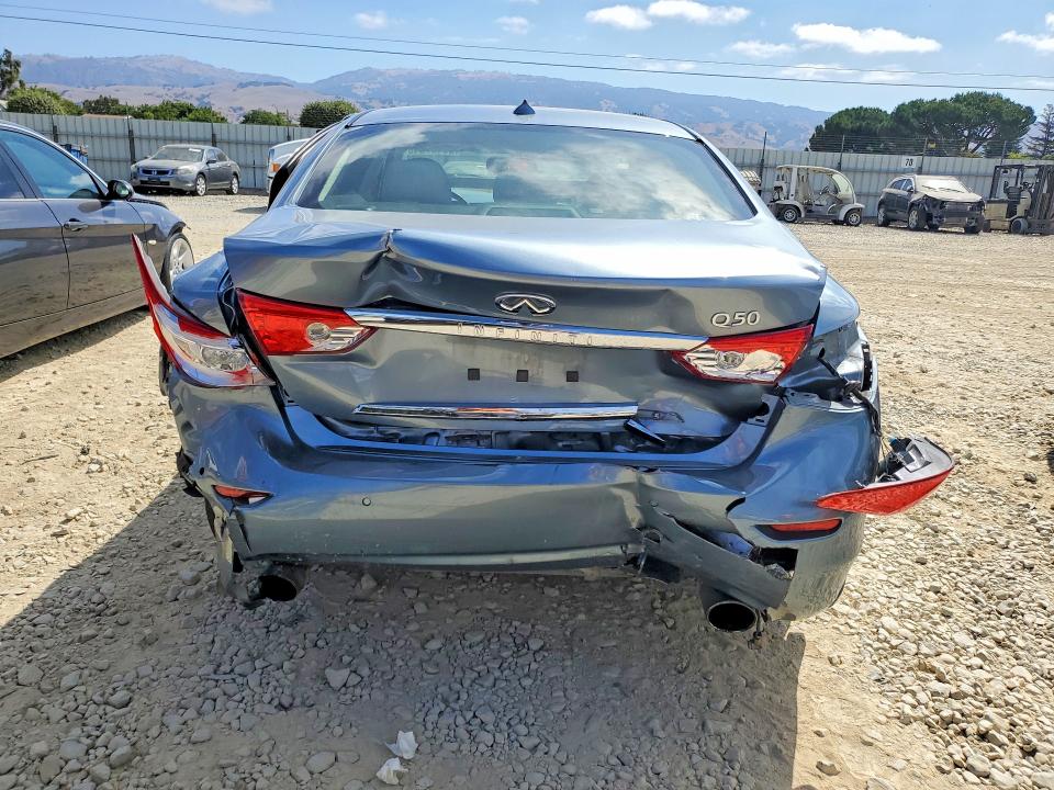2017 Infiniti Q50 VIN JN1EV7AP8HM734551 COPART salvage auction — FRONT END, Ca - Salvage Certificate, sold $2,350 on 2026-07-16 (photo 6)