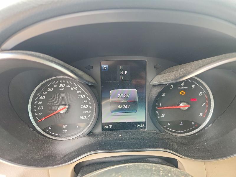 2019 Mercedes-benz Glc VIN WDC0G4JB1KV174629 COPART salvage auction — FRONT END, La - Cert Of Title-Salvage, sold $7,800 on 2026-08-06 (photo 9)