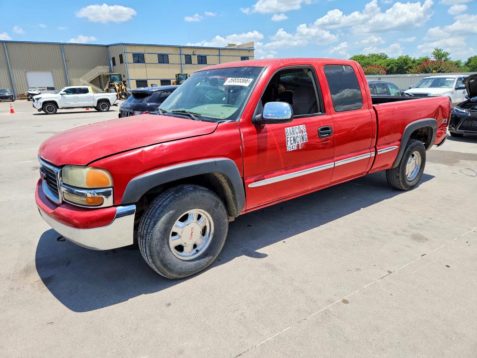 2002 Gmc Sierra 1500 VIN 1GTEK19T02E300209 COPART salvage auction — REAR END, TX - CERTIFICATE OF TITLE, sold $625 on 2026-07-09 (photo 1)