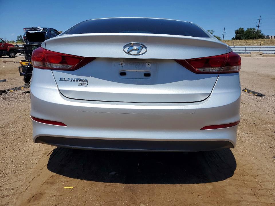 2018 Hyundai Elantra VIN KMHD74LF2JU611626 COPART salvage auction — FRONT END, Co - Dis/Dlr/Exp Only Clean Title, sold $2,300 on 2026-07-27 (photo 6)