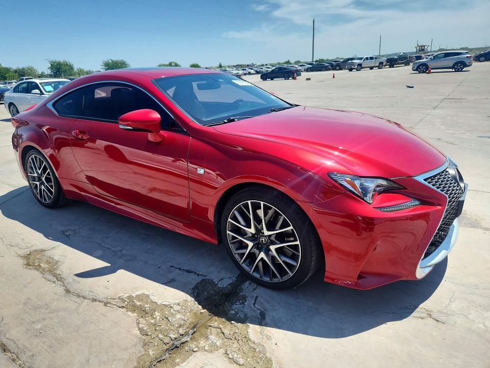 2015 Lexus Rc 350 VIN JTHHE5BC0F5006318 COPART salvage auction — SIDE, TX - SALVAGE VEHICLE TITLE (P), sold $8,900 on 2026-07-20 (photo 4)