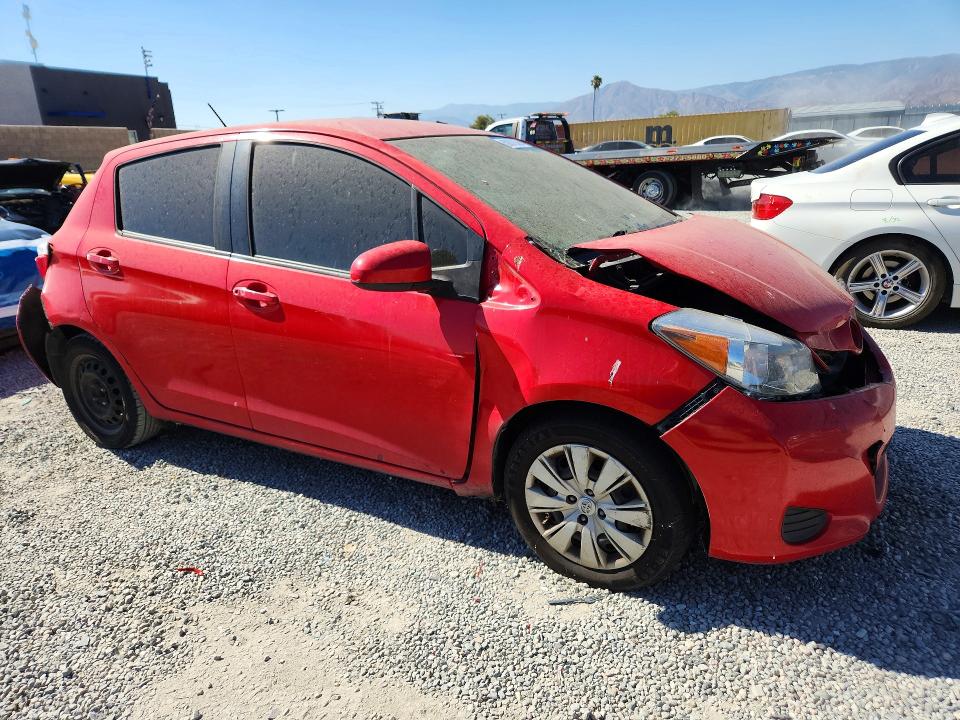 2013 Toyota Yaris VIN JTDKTUD34DD559304 COPART salvage auction — FRONT END, Ca - Dis/Dlr/Exp Clean W/Salv Hist, sold $1,450 on 2026-07-29 (photo 4)