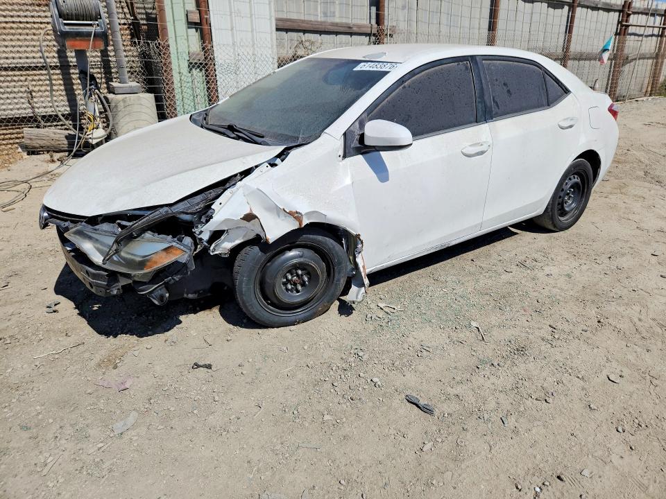 2015 Toyota Corolla VIN 5YFBURHE0FP276226 COPART salvage auction — FRONT END, Ca - Dis/Dlr/Exp App For Dup Clean, sold $800 on 2026-07-27 (photo 1)