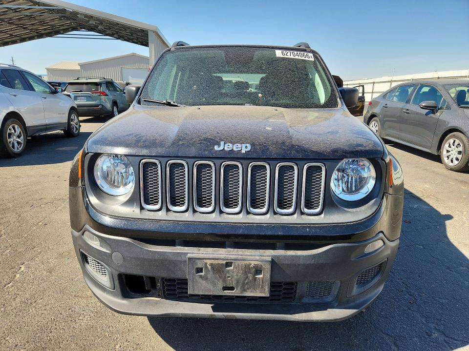 2018 Jeep Renegade VIN ZACCJBAB9JPH42849 COPART salvage auction — REAR END, Ca - Dis/Dlr/Exp Only Clean Title, sold $325 on 2026-08-06 (photo 5)