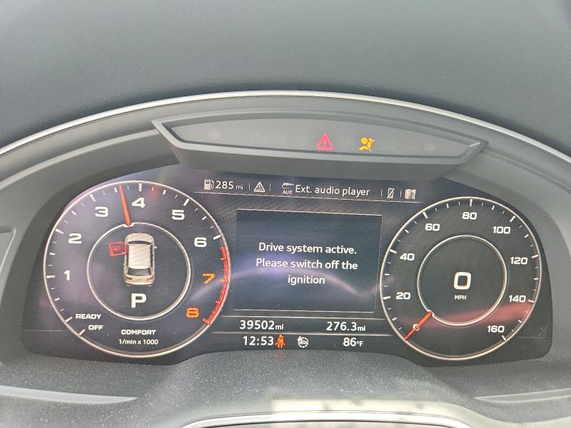 2019 Audi Q7 VIN WA1LAAF75KD004426 COPART salvage auction — FRONT END, TX - SALVAGE VEHICLE TITLE (P), sold $10,700 on 2026-07-23 (photo 9)