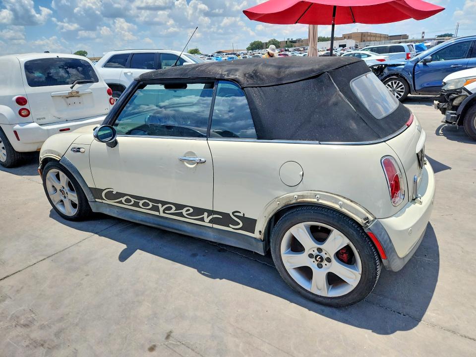 2007 Mini Cooper VIN WMWRH33567TL94554 COPART salvage auction — SIDE, TX - CERT OF TITLE-REBUILT SALVAGE, sold $475 on 2026-07-20 (photo 2)