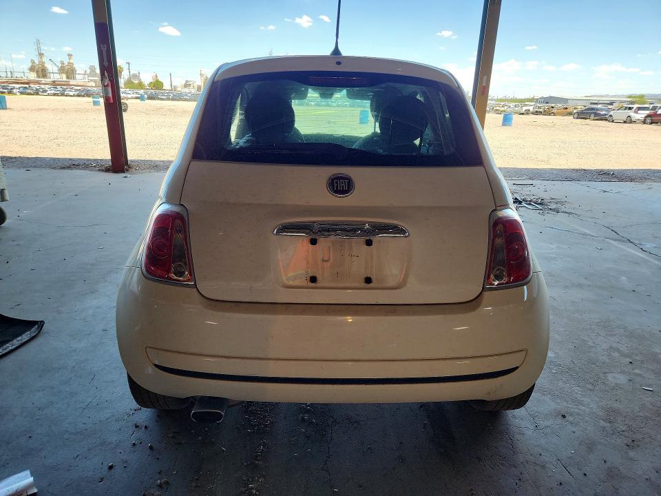 2012 Fiat 500 VIN 3C3CFFAR3CT343649 COPART salvage auction — NORMAL WEAR, AZ - CERTIFICATE OF TITLE, sold $475 on 2026-07-29 (photo 6)