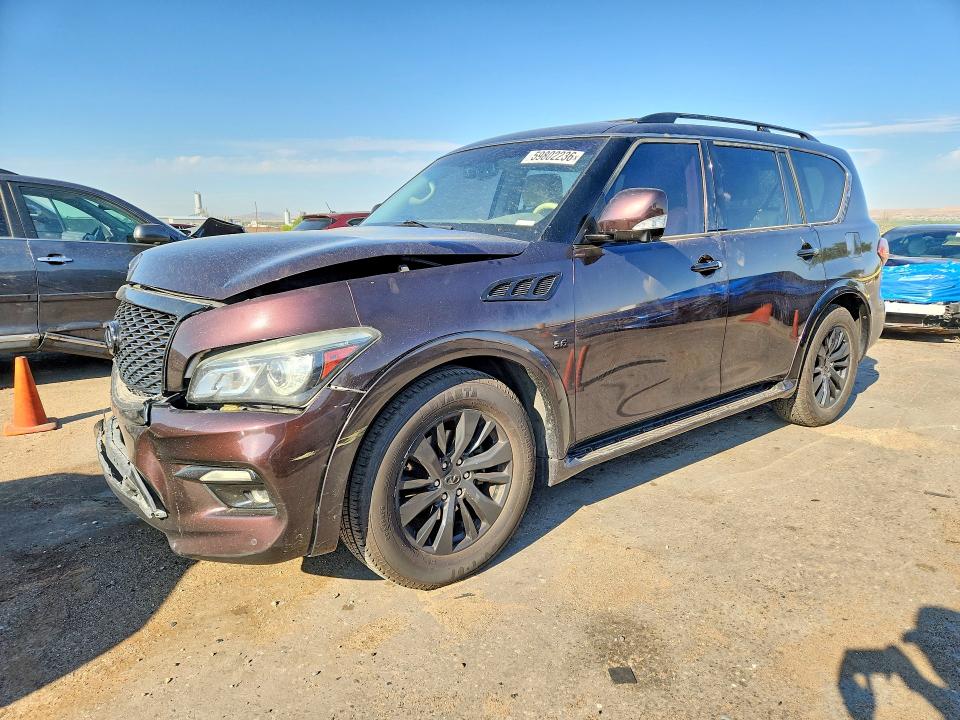 2015 Infiniti Qx80 VIN JN8AZ2NF3F9572739 COPART salvage auction — FRONT END, Nm - Cert Of Title-Salvage, sold $1,800 on 2026-08-24 (photo 1)