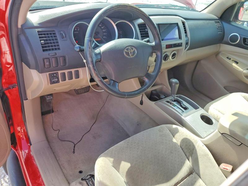 2008 Toyota Tacoma VIN 5TETU62N68Z560176 COPART salvage auction — FRONT END, Fl - Cert Of Title Slvg Rebuildable, sold $4,000 on 2026-07-31 (photo 8)