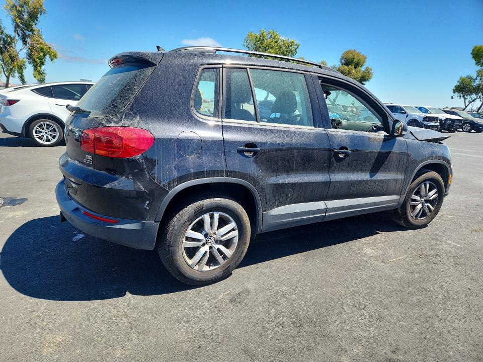 2017 Volkswagen Tiguan VIN WVGBV7AX2HK027954 COPART salvage auction — FRONT END, Ca - Salvage Certificate, sold $1,750 on 2026-08-02 (photo 3)