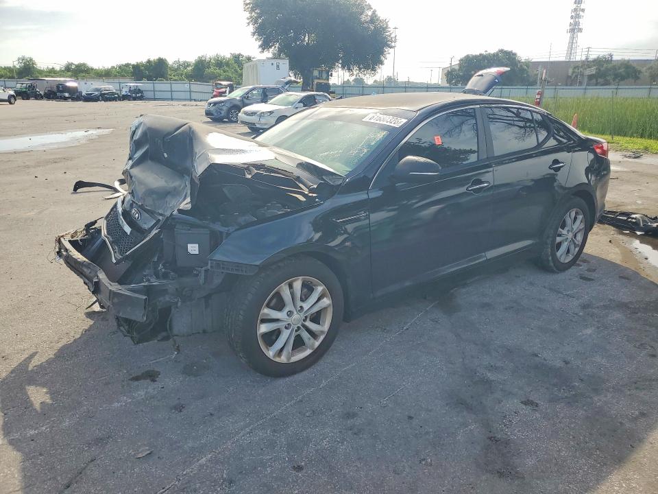 2013 Kia Optima VIN 5XXGM4A77DG151492 COPART salvage auction — FRONT END, Fl - Cert Of Title Slvg Rebuildable, sold $15 on 2026-07-30 (photo 1)