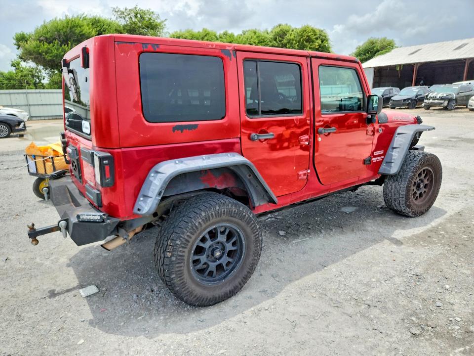 2010 Jeep Wrangler unlimited VIN 1J4BA3H10AL123991 COPART salvage auction — MECHANICAL, Tx - Bonded Title - Clean (P), sold $1,850 on 2026-07-23 (photo 3)