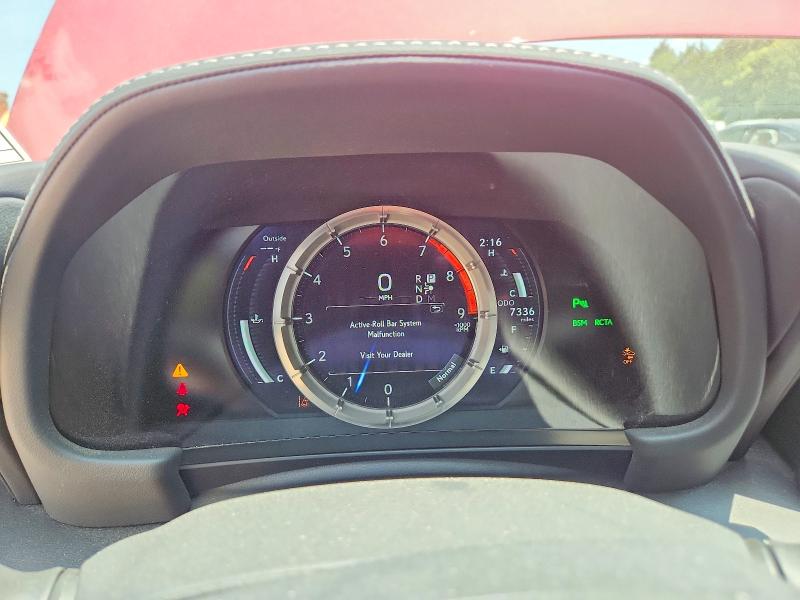 2024 Lexus Lc VIN JTHMPAAY7RA108998 COPART salvage auction — FRONT END, Nc - Salvage Certificate Of Title, sold $20,300 on 2026-07-27 (photo 9)