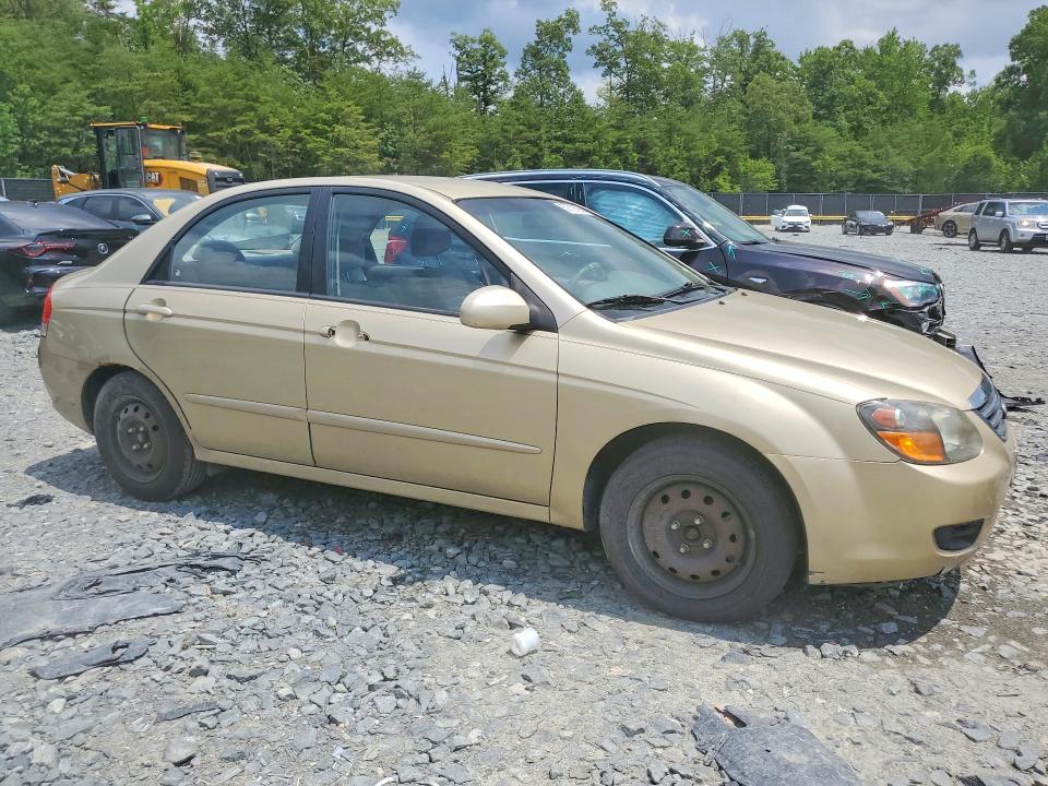 2009 Kia Spectra VIN KNAFE221595651893 COPART salvage auction — SIDE, Md - Cert Of Salvage > 75% Damage, sold $275 on 2026-07-17 (photo 4)