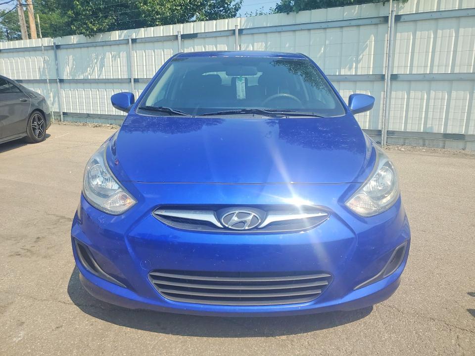 2013 Hyundai Accent VIN KMHCT5AE9DU092926 COPART salvage auction — REAR END, Oh - Cert Of Title-Salvage, sold $500 on 2026-07-22 (photo 5)
