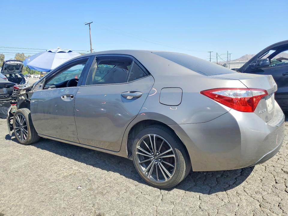 2014 Toyota Corolla VIN 5YFBURHE6EP123980 COPART salvage auction — FRONT END, CA - SALVAGE CERTIFICATE, sold $2,300 on 2026-07-23 (photo 2)