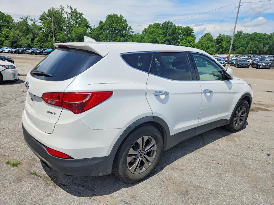 2013 Hyundai Santa fe VIN 5XYZT3LB2DG051397 COPART salvage auction — REAR END, NY - MV-907A SALVAGE CERTIFICATE, sold $1,750 on 2026-07-14 (photo 3)