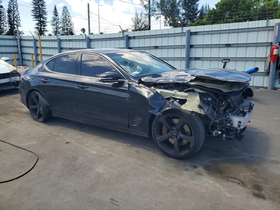 2026 Genesis G70 VIN KMTG44SE6TU167755 COPART salvage auction — FRONT END, Fl - Cert Of Title Slvg Rebuildable, sold $9,200 on 2026-08-24 (photo 4)