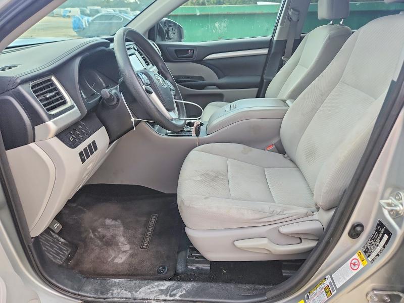 2017 Toyota Highlander VIN 5TDZZRFHXHS212962 COPART salvage auction — FRONT END, Fl - Cert Of Title Slvg Rebuildable, sold $3,450 on 2026-07-14 (photo 7)
