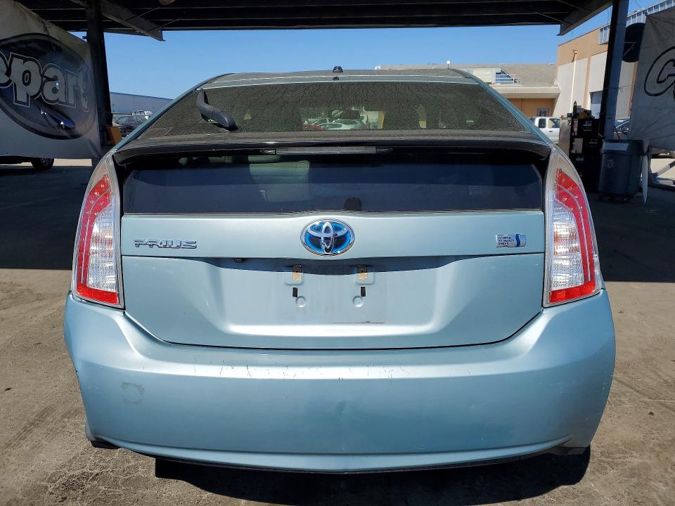 2015 Toyota Prius VIN JTDKN3DU3F1989794 COPART salvage auction — VANDALISM, Ca - Salvage Certificate, sold $1,050 on 2026-07-28 (photo 6)