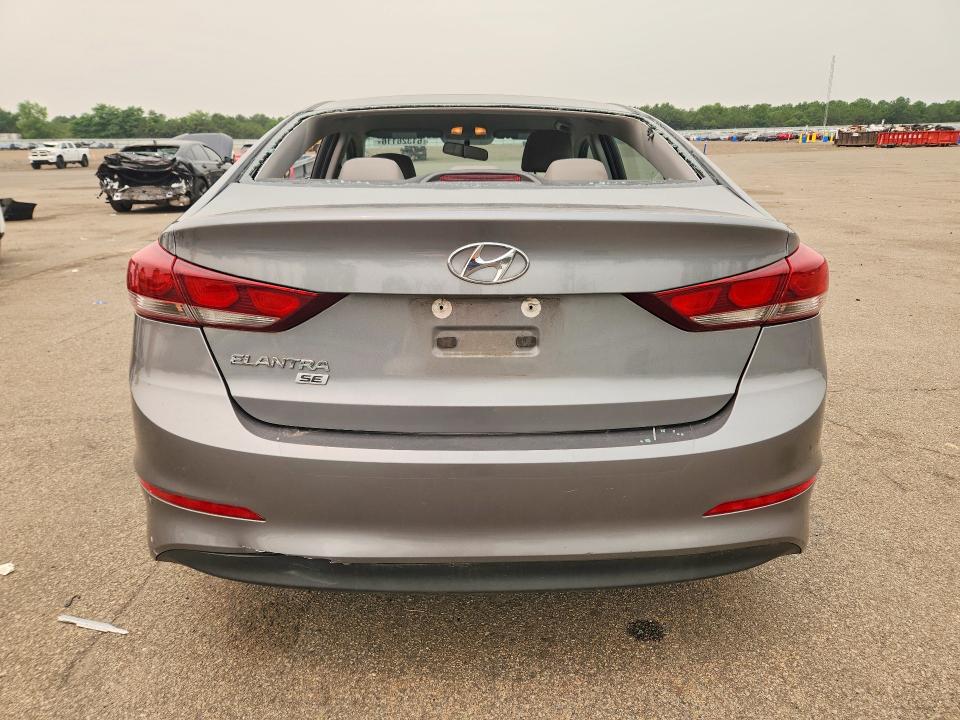 2018 Hyundai Elantra VIN KMHD74LF6JU575195 COPART salvage auction — VANDALISM, Salvage Title, sold $80 on 2026-07-22 (photo 6)