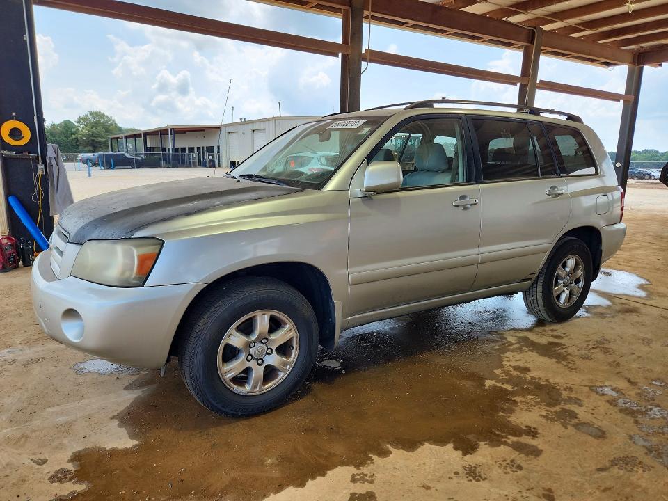 2007 Toyota Highlander VIN JTEDP21A670139765 COPART salvage auction — FRONT END, Tn - Certificate Of Title, sold $900 on 2026-07-08 (photo 1)