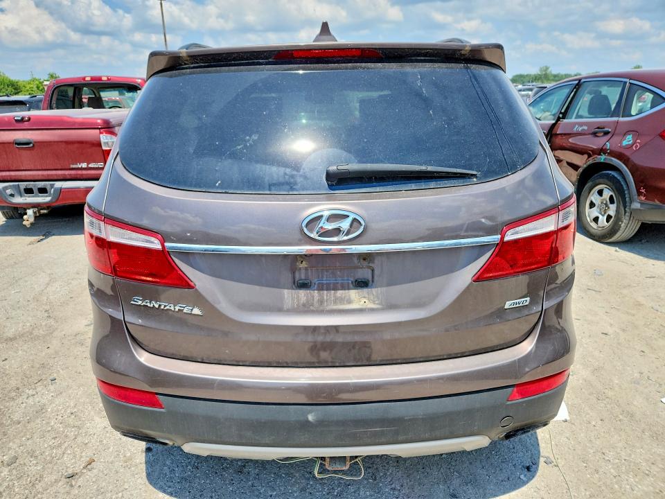 2014 Hyundai Santa fe VIN KM8SMDHF9EU043986 COPART salvage auction — MECHANICAL, IN - CERTIFICATE OF TITLE, sold $900 on 2026-07-24 (photo 6)