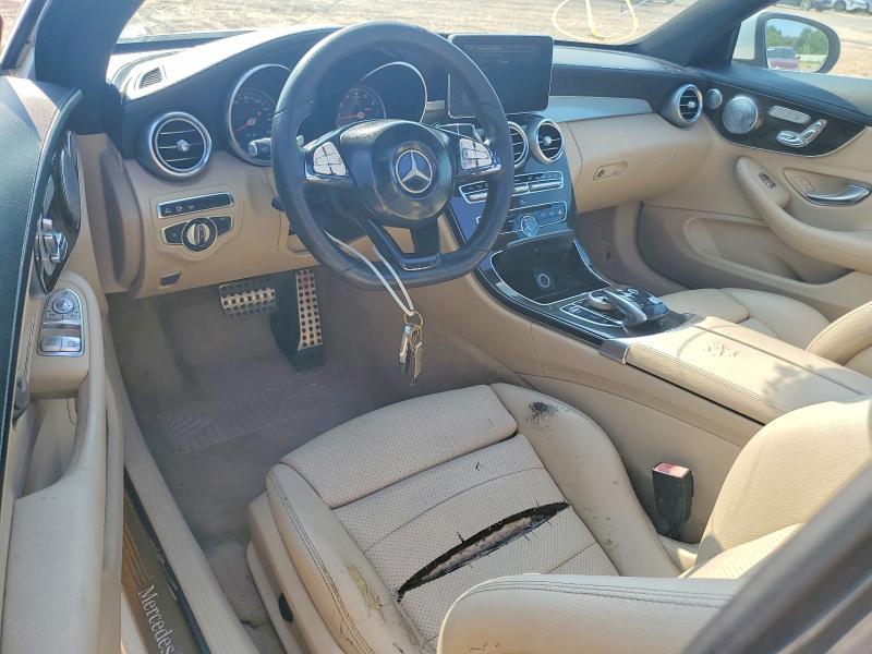 2017 Mercedes-benz C-klasse VIN WDDWJ4JB1HF581313 COPART salvage auction — MINOR DENT/SCRATCHES, Fl - Certificate Of Title (P), sold $5,900 on 2026-08-05 (photo 8)