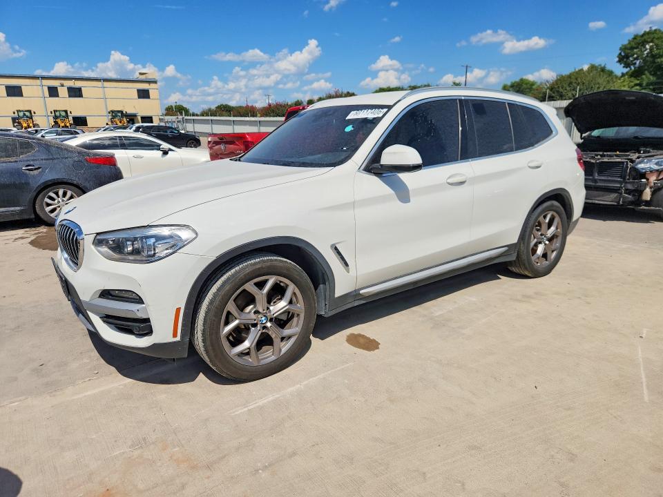 2020 BMW X3 VIN 5UXTY3C08L9B55304 COPART salvage auction — WATER/FLOOD, Tx - Certificate Of Title (P), sold $9,300 on 2026-07-30 (photo 1)