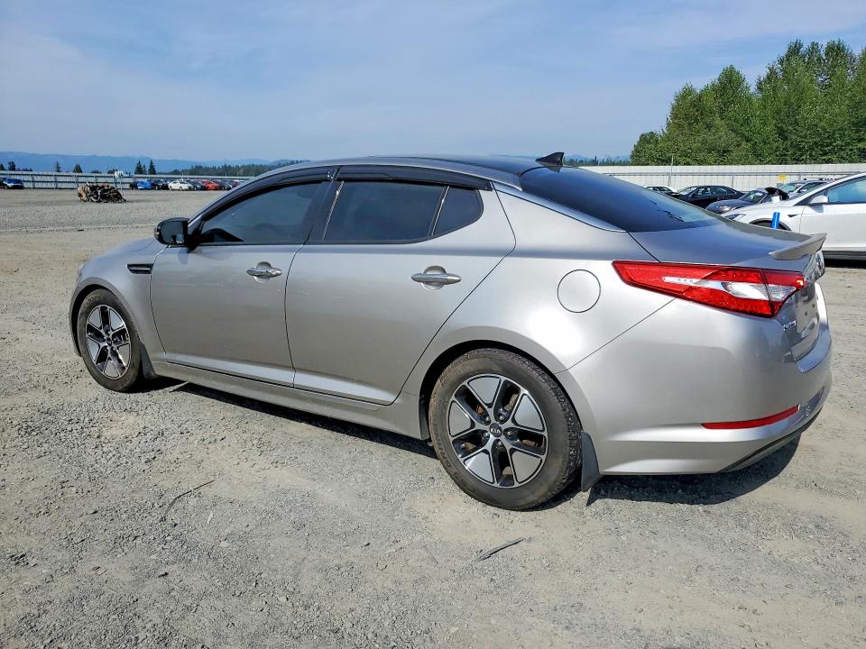 2012 Kia Optima hybrid VIN KNAGM4AD8C5030718 COPART salvage auction — WATER/FLOOD, WA - VEHICLE CERT OF OWNERSHIP-TITL, sold $225 on 2026-07-27 (photo 2)