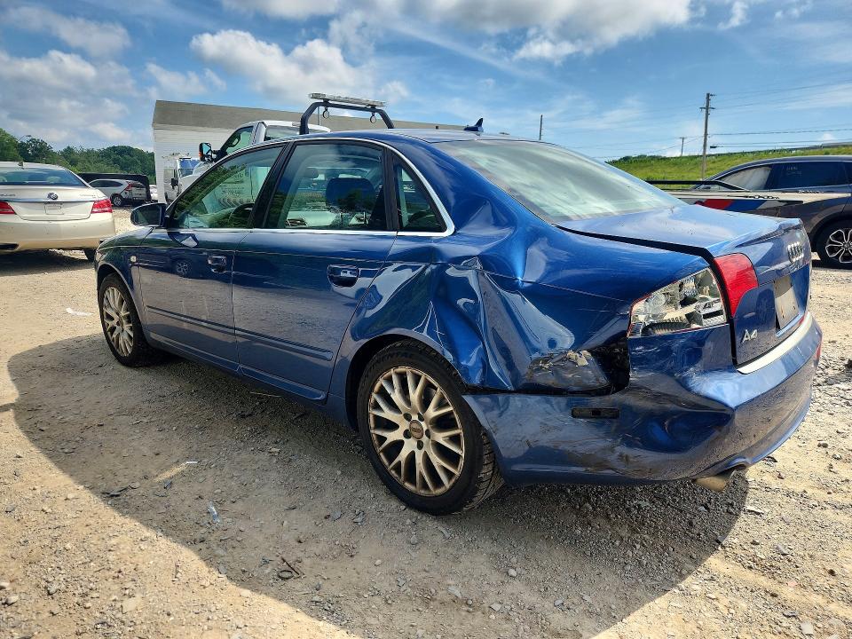 2008 Audi A4 VIN WAUDF78E88A142303 COPART salvage auction — REAR END, Oh - Cert Of Title-Salvage, sold $575 on 2026-07-22 (photo 2)
