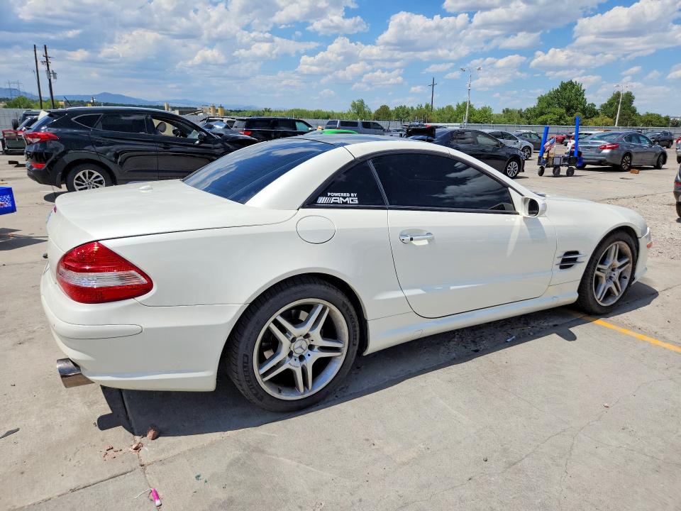 2007 Mercedes-benz Sl-klasse VIN WDBSK71F67F134967 COPART salvage auction — HAIL, Co - Cert Of Title-Rebuilt Salvage, sold $6,300 on 2026-08-12 (photo 3)