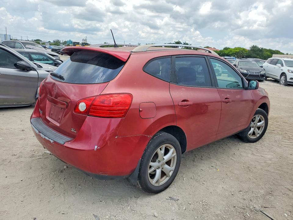 2008 Nissan Rogue VIN JN8AS58T68W013195 COPART salvage auction — MINOR DENT/SCRATCHES, Fl - Cert Of Ttl-Rebuilt&Slvg Rbld, sold $350 on 2026-07-10 (photo 3)