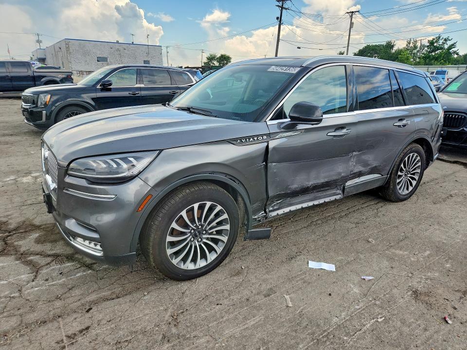 2021 Lincoln Aviator VIN 5LM5J7XC2MGL00544 COPART salvage auction — SIDE, IL - CERTIFICATE OF TITLE, sold $4,000 on 2026-07-28 (photo 1)