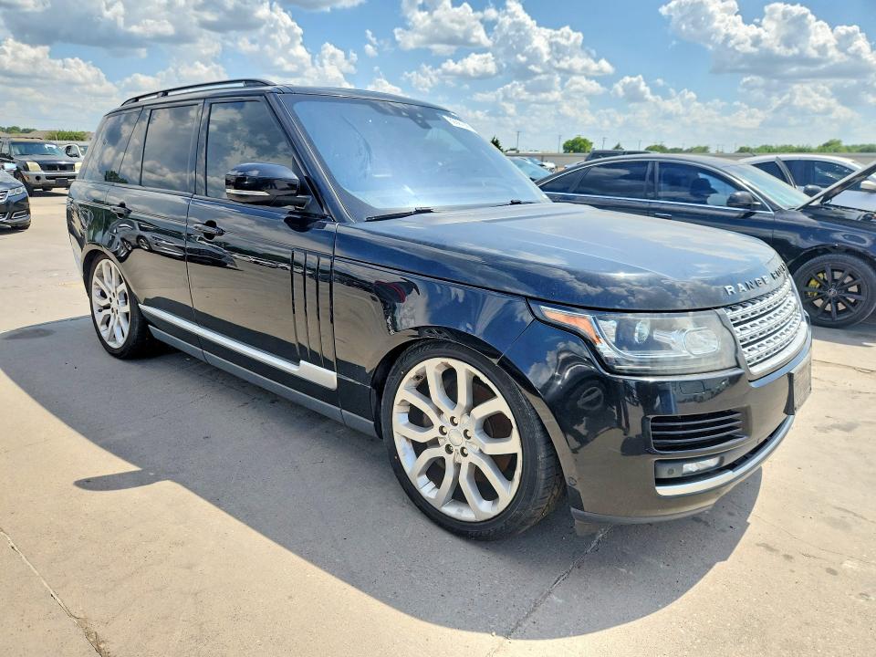 2017 Land rover RANGE ROVER VIN SALGS2FV3HA328499 COPART salvage auction — MECHANICAL, Tx - Certificate Of Title, sold $3,550 on 2026-07-09 (photo 4)
