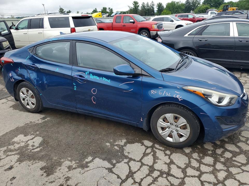 2016 Hyundai Elantra VIN KMHDH4AE5GU492874 COPART salvage auction — SIDE, Pa - Certificate Of Salvage, sold $1,900 on 2026-07-10 (photo 4)