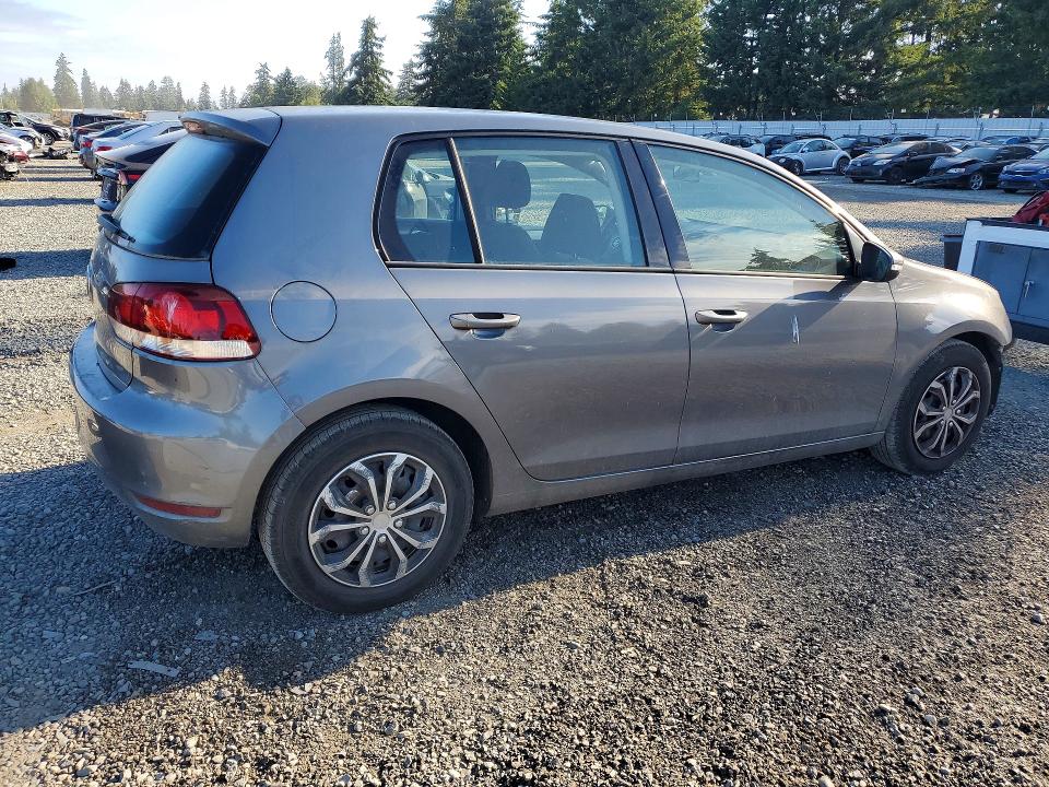 2012 Volkswagen Golf VIN WVWDB7AJ8CW196928 COPART salvage auction — FRONT END, Salvage Title, sold $1,100 on 2026-07-17 (photo 3)