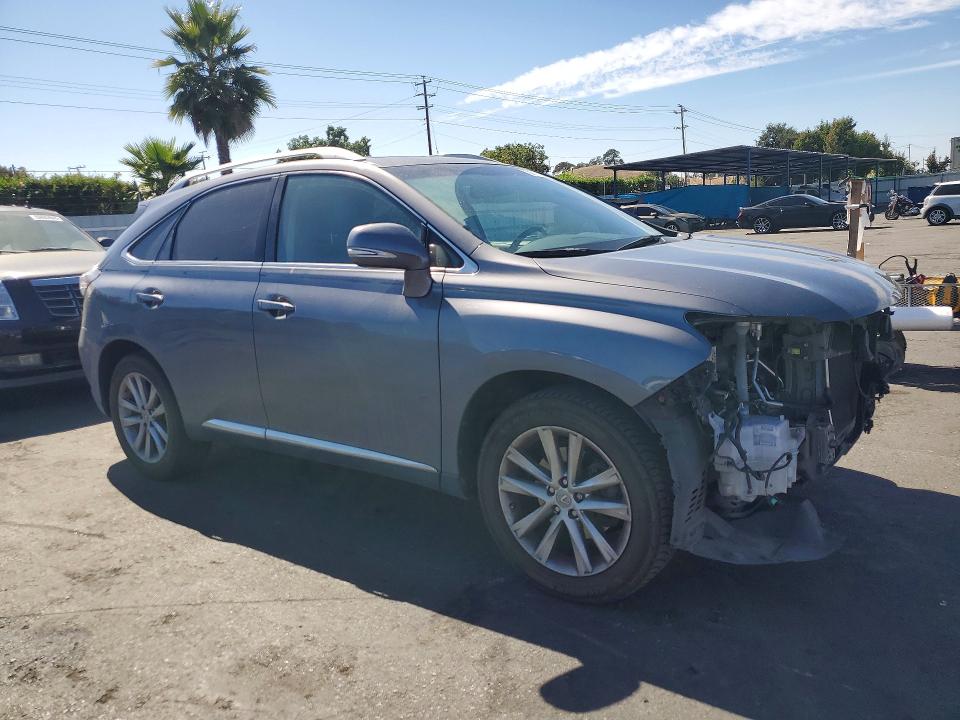 2015 Lexus Rx VIN 2T2ZK1BA6FC151626 COPART salvage auction — FRONT END, Ca - Salvage Certificate, sold $7,800 on 2026-07-09 (photo 4)