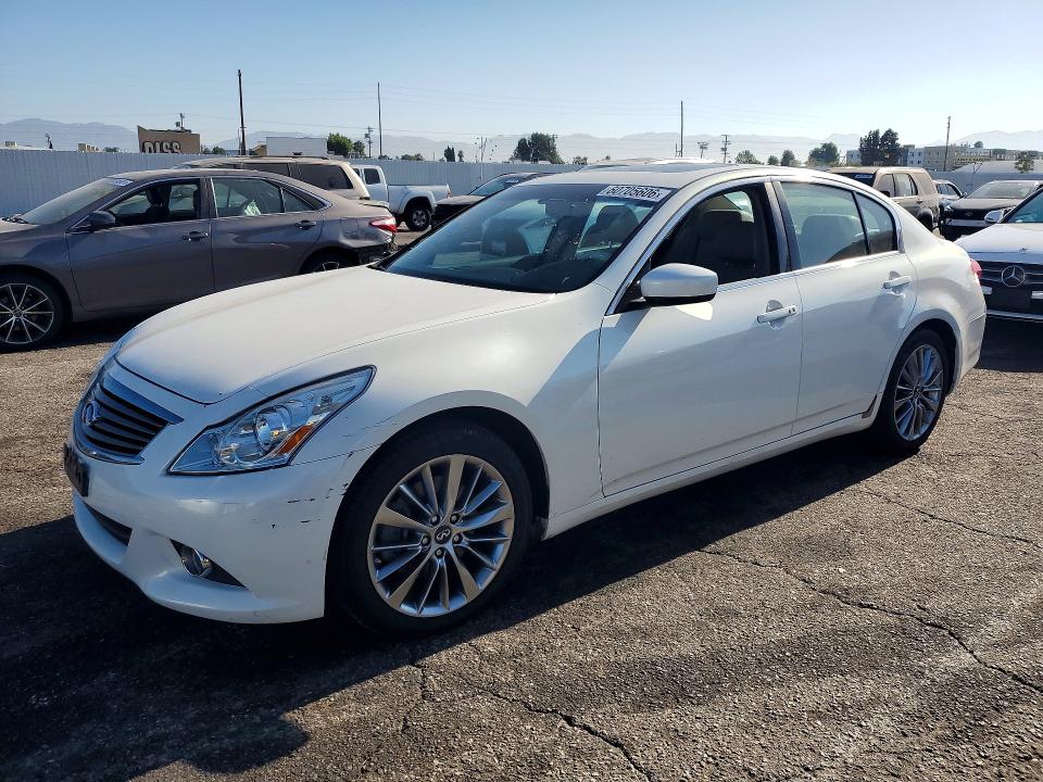 2013 Infiniti G VIN JN1CV6AP6DM716027 COPART salvage auction — VANDALISM, Ca - Salvage Certificate, sold $875 on 2026-07-28 (photo 1)