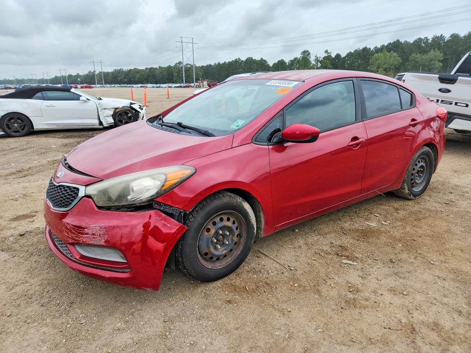 2016 Kia Forte VIN KNAFK4A60G5445640 COPART salvage auction — FRONT END, La - Certificate Of Title (P), sold $875 on 2026-07-31 (photo 1)