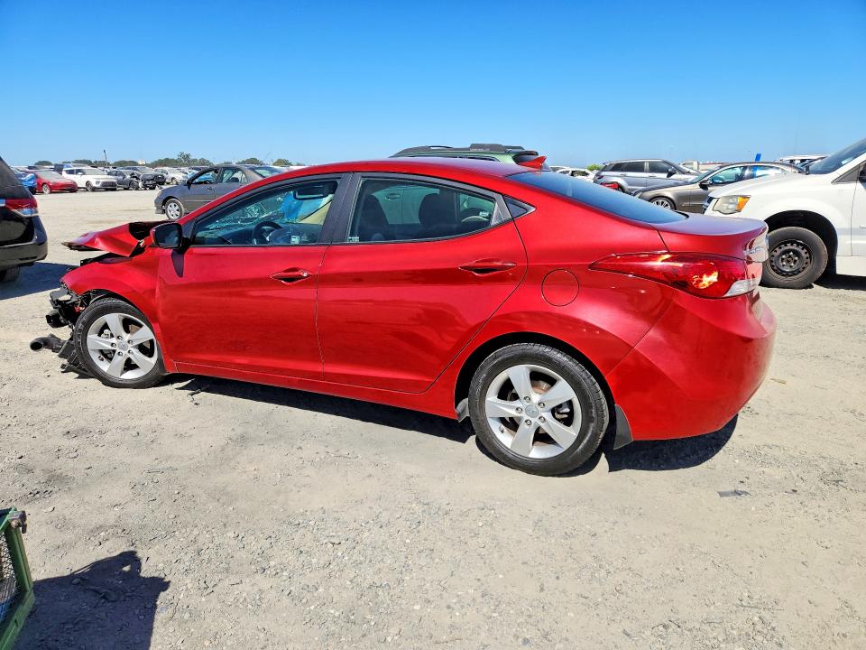 2013 Hyundai Elantra VIN KMHDH4AE5DU512276 COPART salvage auction — FRONT END, Ca - Salvage Certificate, sold $200 on 2026-07-21 (photo 2)
