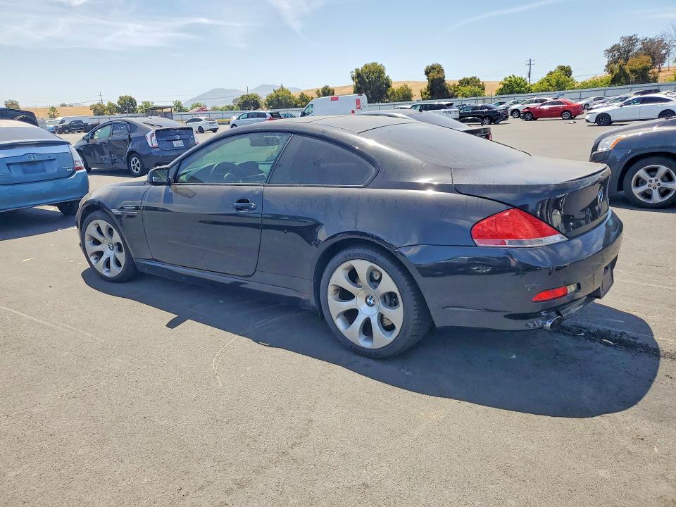 2006 BMW 6 series VIN WBAEH13476CR49844 COPART salvage auction — REAR END, Ca - Salvage Certificate, sold $300 on 2026-07-13 (photo 2)