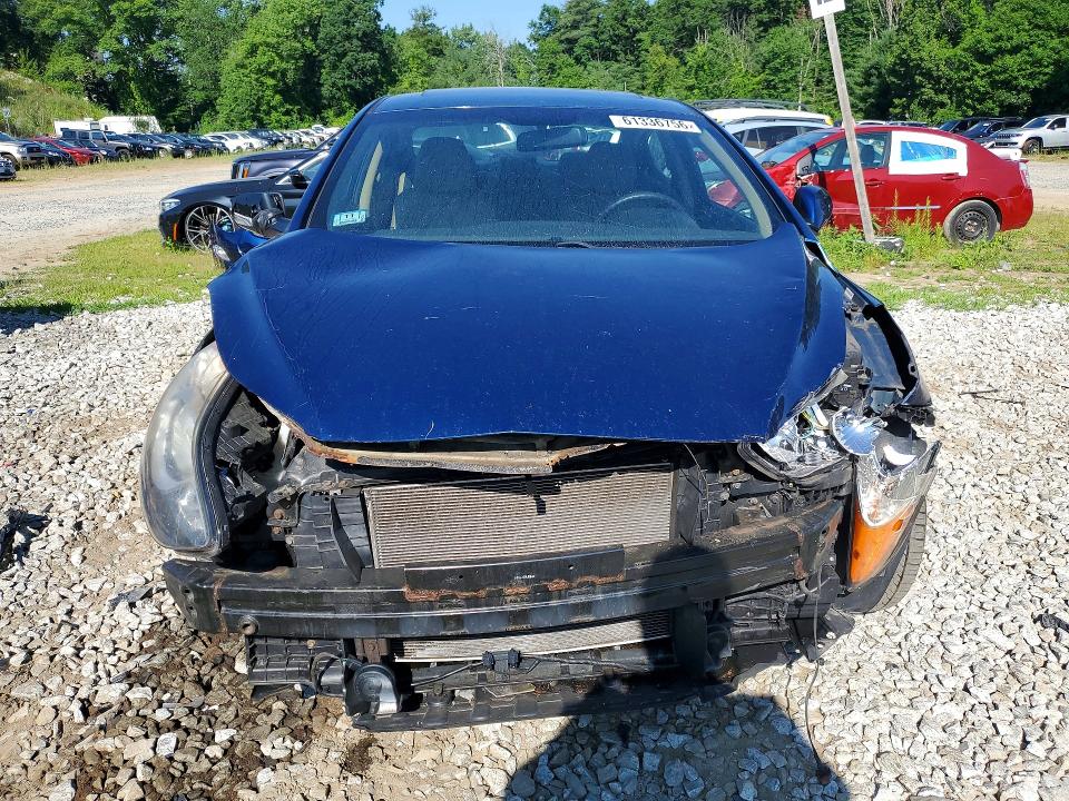 2013 Hyundai Elantra VIN KMHDH4AE5DU837039 COPART salvage auction — FRONT END, Ma - Cert Of Title-Reconstrctd Coll, sold $625 on 2026-07-22 (photo 5)