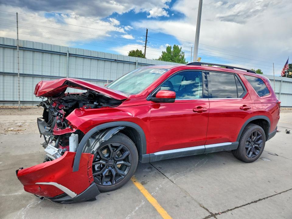 2025 Honda Pilot VIN 5FNYG1H7XSB178508 COPART salvage auction — FRONT END, Co - Salvage Title, sold $14,900 on 2026-08-17 (photo 1)